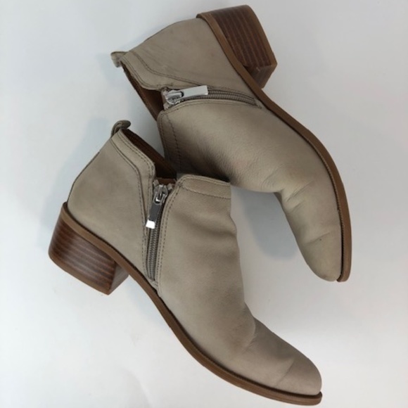 Franco Sarto Suede Ankle Boots Sz 7 - Picture 5 of 13